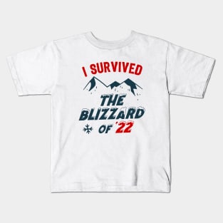 I survived the Blizzard of 2022 Kids T-Shirt